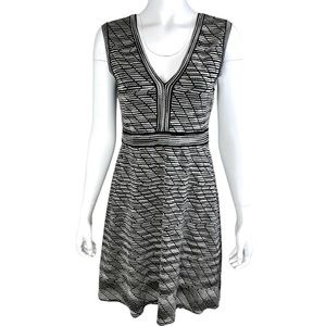 MISSONI BLACK AND SILVER SLEEVELESS DRESS